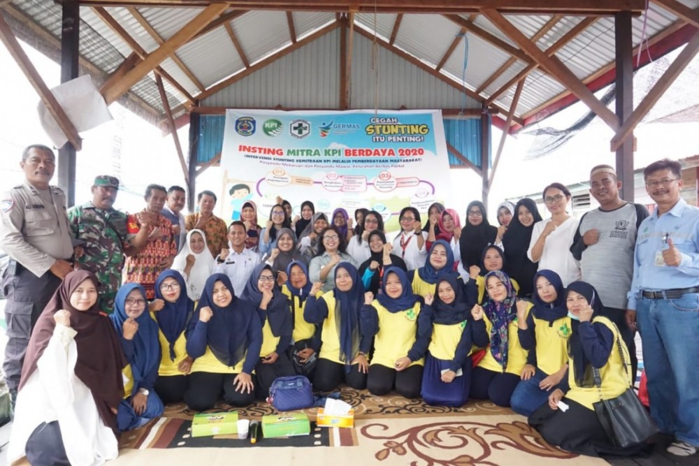 Dinkes bersama PT. KPI : Intervensi Lokus Stunting, Cegah Stunting Itu Penting!